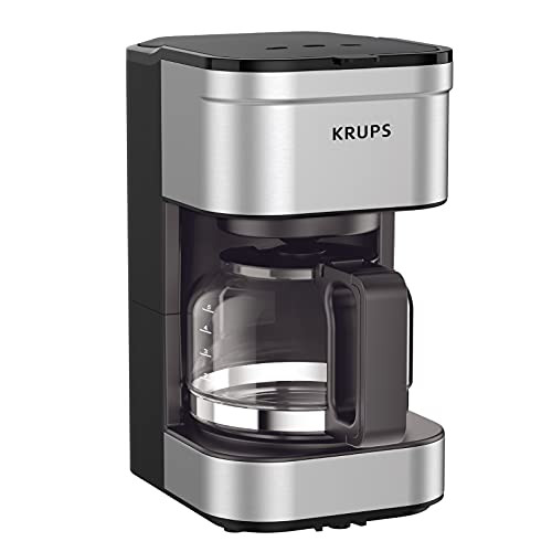 KRUPS Simply Brew Compact Filter Drip Coffee Maker, 5-Cup, Silver | Amazon (US)