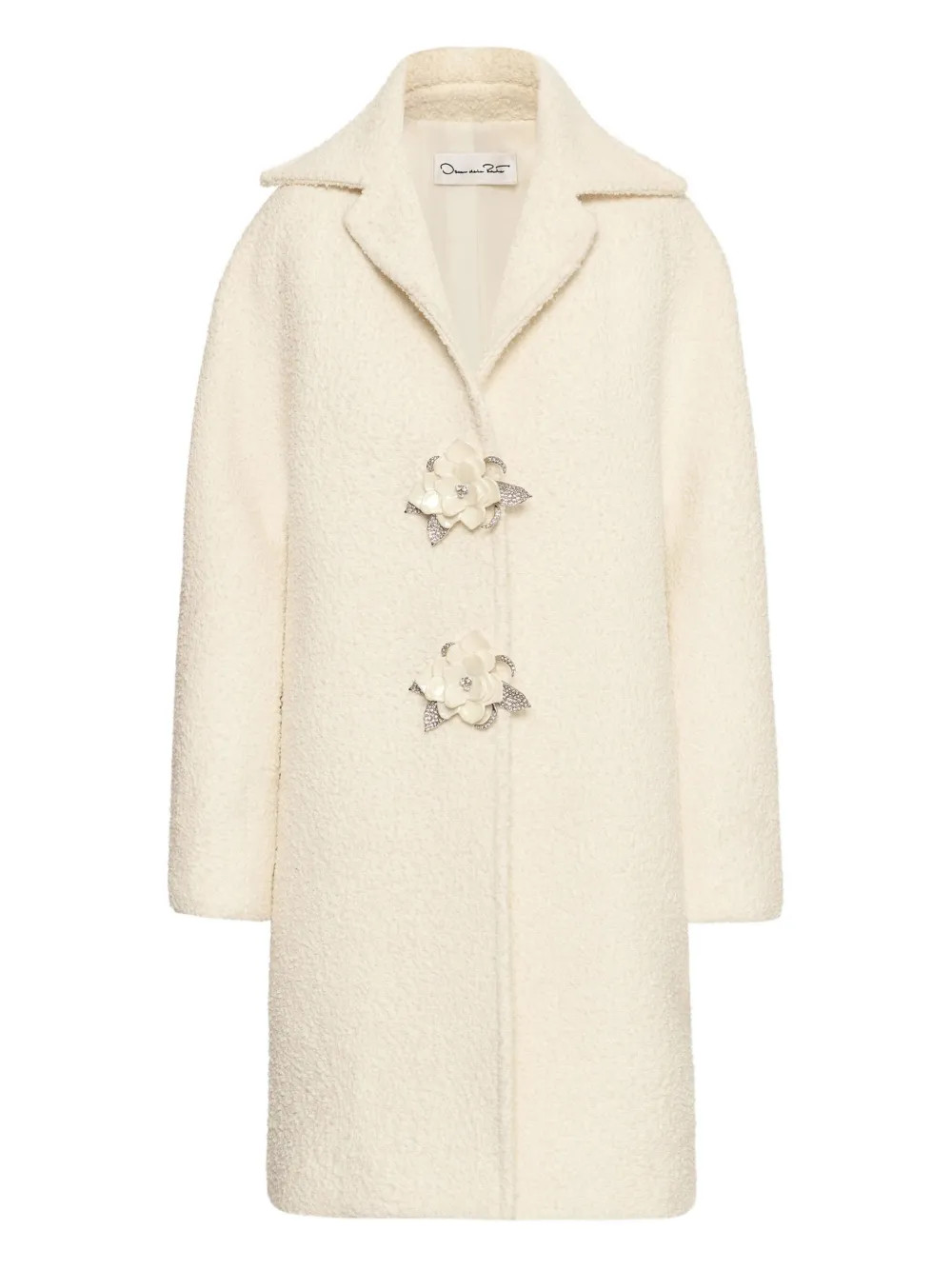 Oscar De La Renta Cappotto Bouclé | Toni Neutri | FARFETCH IT | Farfetch Global