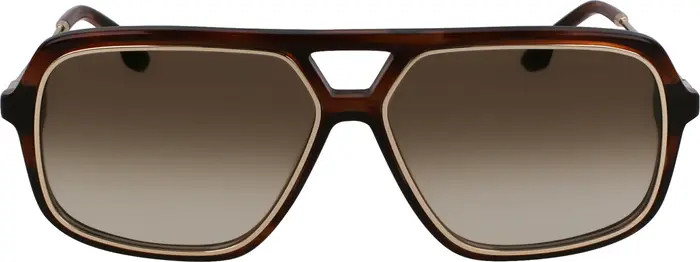 Victoria Beckham V Line 58mm Navigator Sunglasses | Nordstrom | Nordstrom