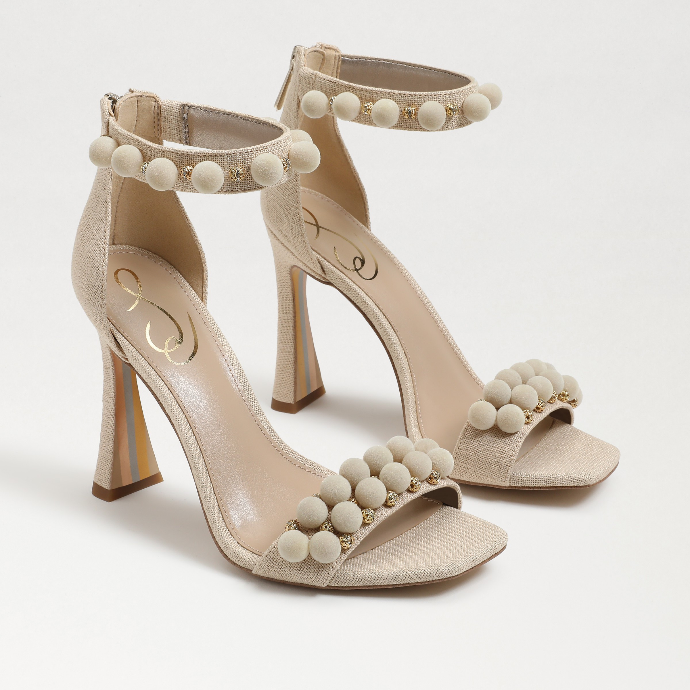 Sam Edelman Luella Ankle Strap Sandal Summer Sand 7.0 | Sam Edelman
