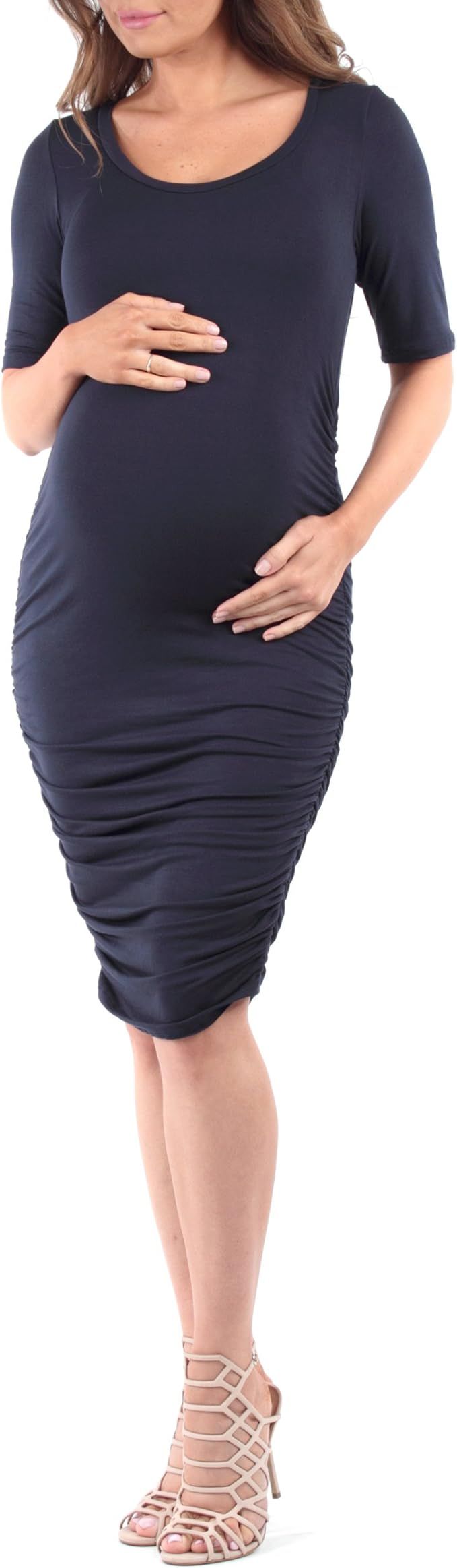 Women's Super Soft Maternity Dress by Mother bee - Made in USA | Amazon (US)
