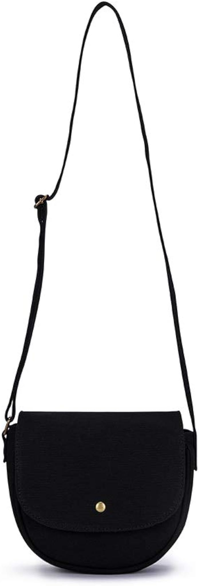 Crossbody Bag Womens Semi Circle Bag Shoulder Bag Saddle Bags Casual Women Bags-YONBEN (Black) | Amazon (US)