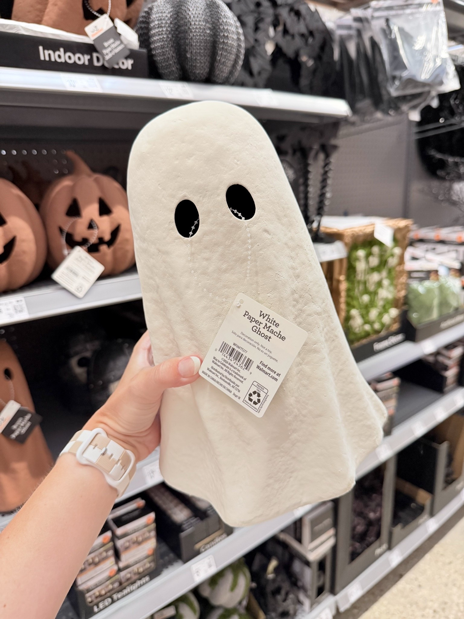 This Walmart paper mache ghost is so cute and perfect to place in any corner or your home to decorate for the Halloween season!

#LTKmomlife #LTKSeasonal #LTKHome
