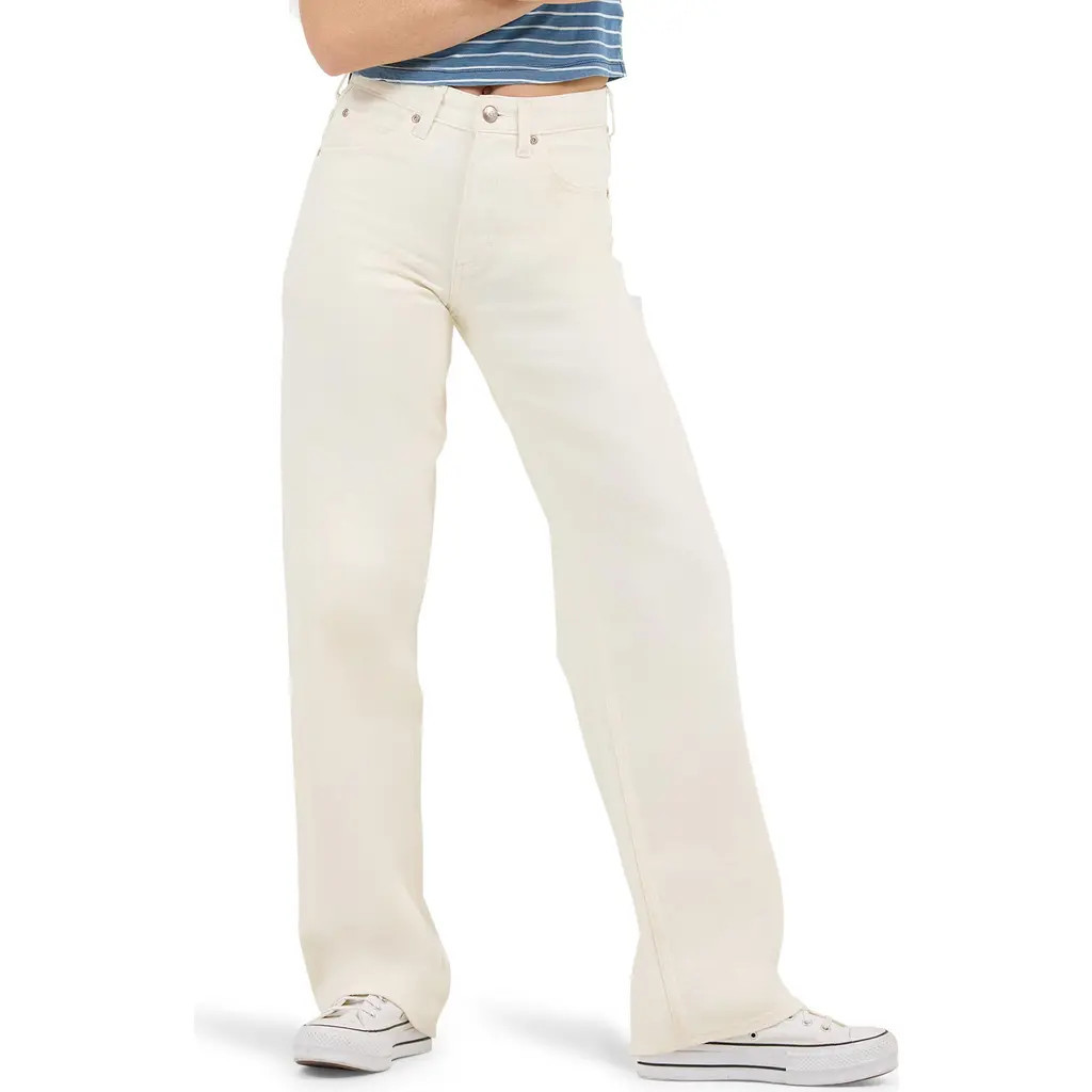 Lee Rider Loose Straight Leg Jeans in Vintage White at Nordstrom, Size 29 | Nordstrom
