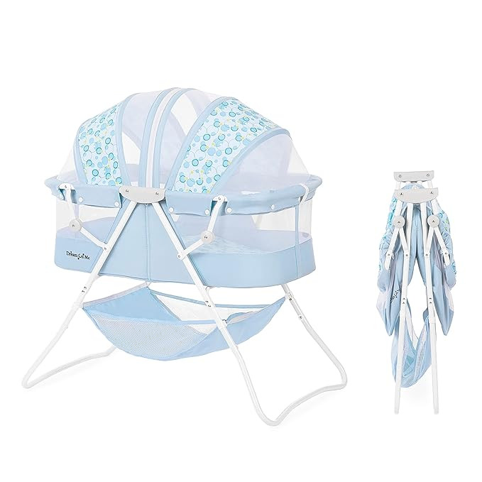 Dream On Me Karley Bassinet in Light Blue, Lightweight Portable Baby Bassinet, Quick Fold and Eas... | Amazon (US)