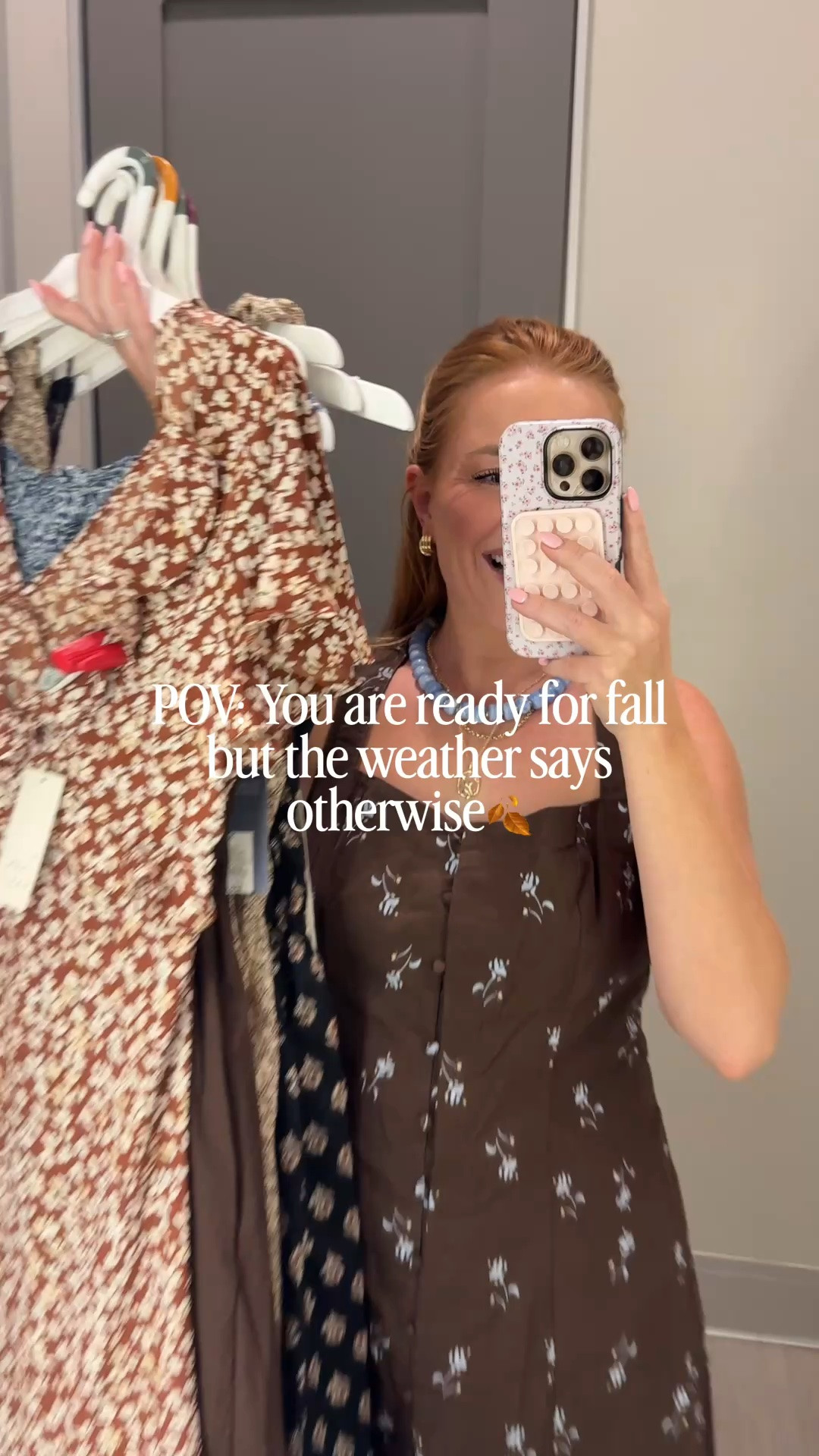 Target has some beautiful fall inspired dresses out right now😍 I got a small in all of these! Perfect for now in the heat and for later with a layer!