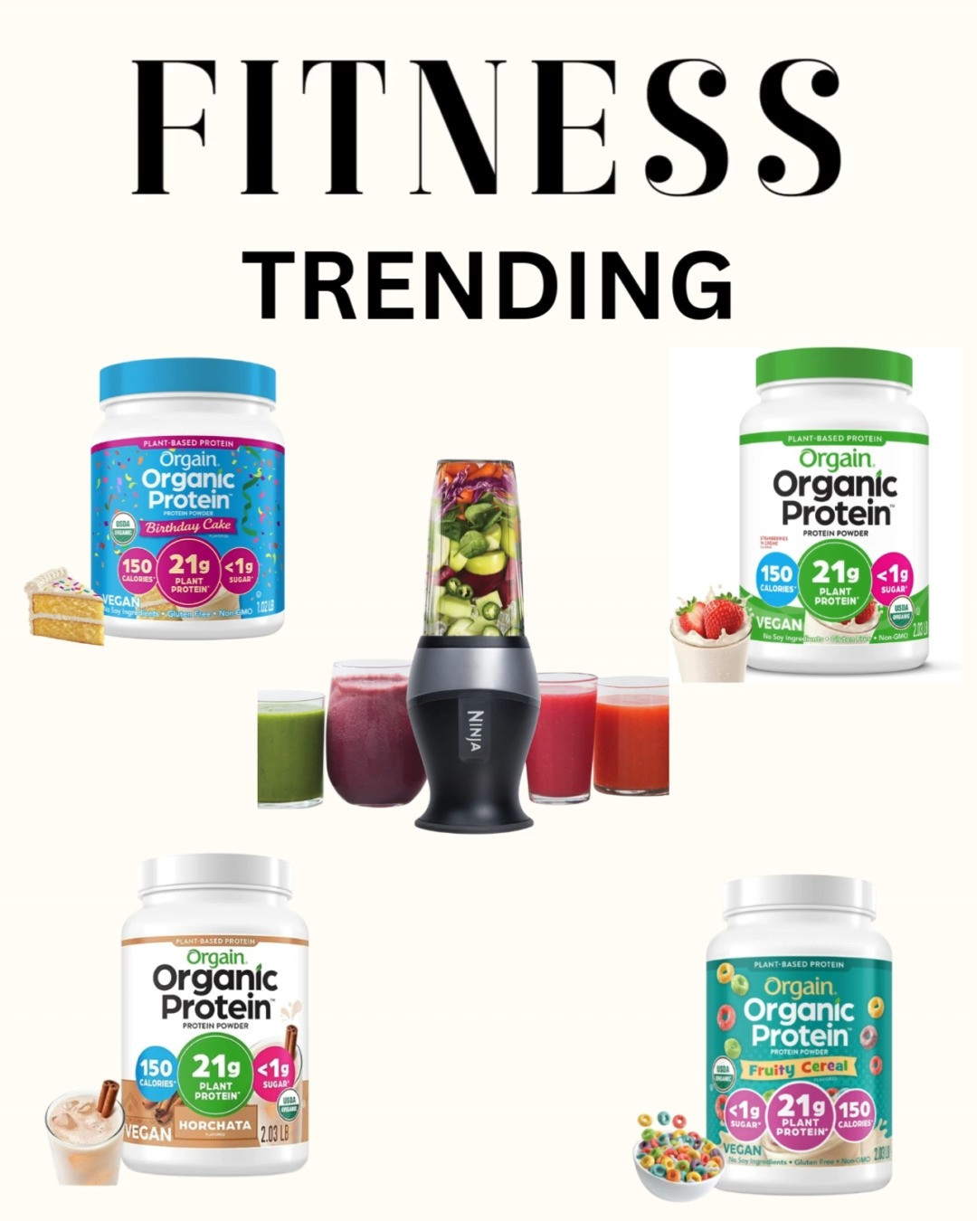 Quick, easy fuel for busy days 💪🥤 This protein powder is perfect for smoothies, post-workout shakes, or an easy protein boost, and the Ninja Bullet blends everything smooth in seconds. A simple, powerful duo to stay consistent and on track with your goals ✨🔥

#LTKfit #LTKwellness #LTKhealth #LTKactive #LTKfavorites 

 #LTKfitnessgoals #LTKselfcare 

#LTKActive