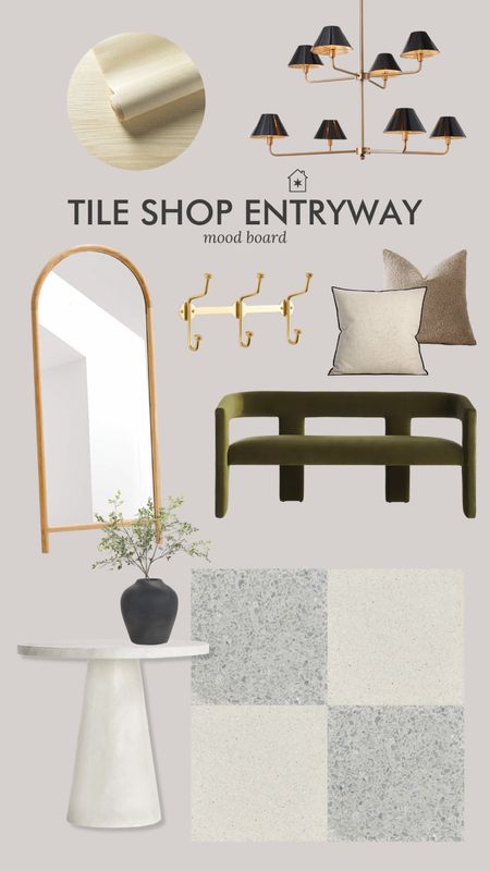 Entryway mood board using terrazzo tiles from The Tile Shop.

*tile links on the blog 

#LTKhome