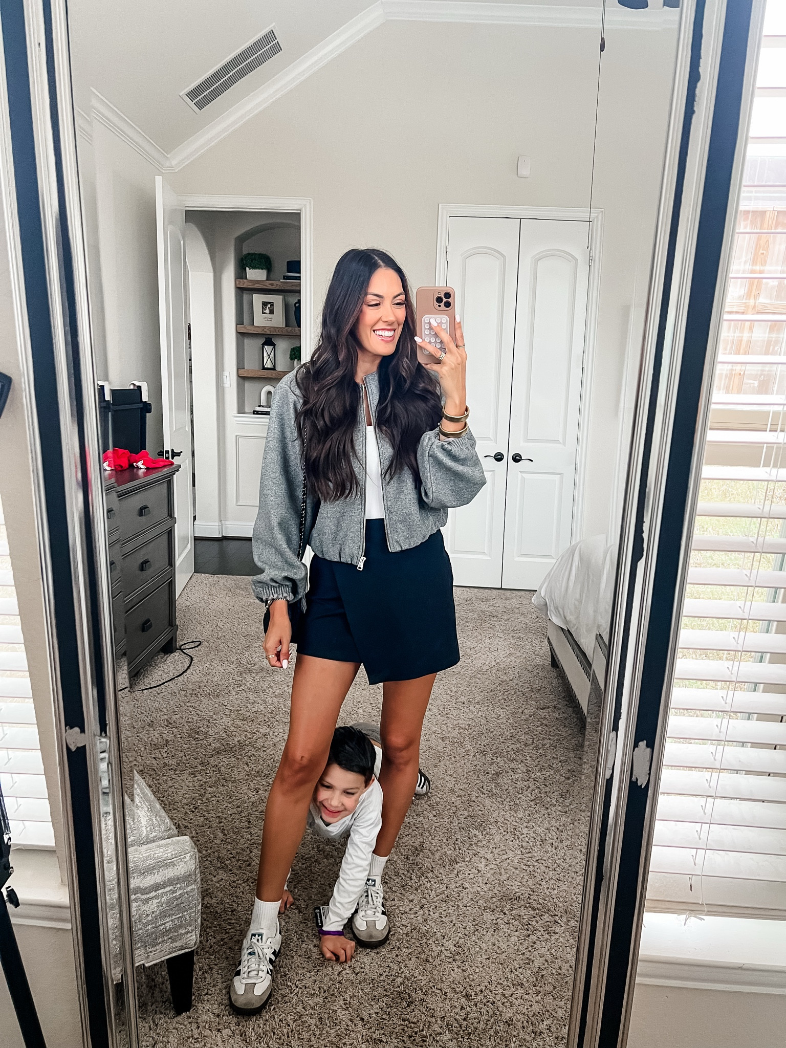 Small bodysuit
Small jacket
Small skirt 

#LTKFindsUnder50 #LTKShoeCrush