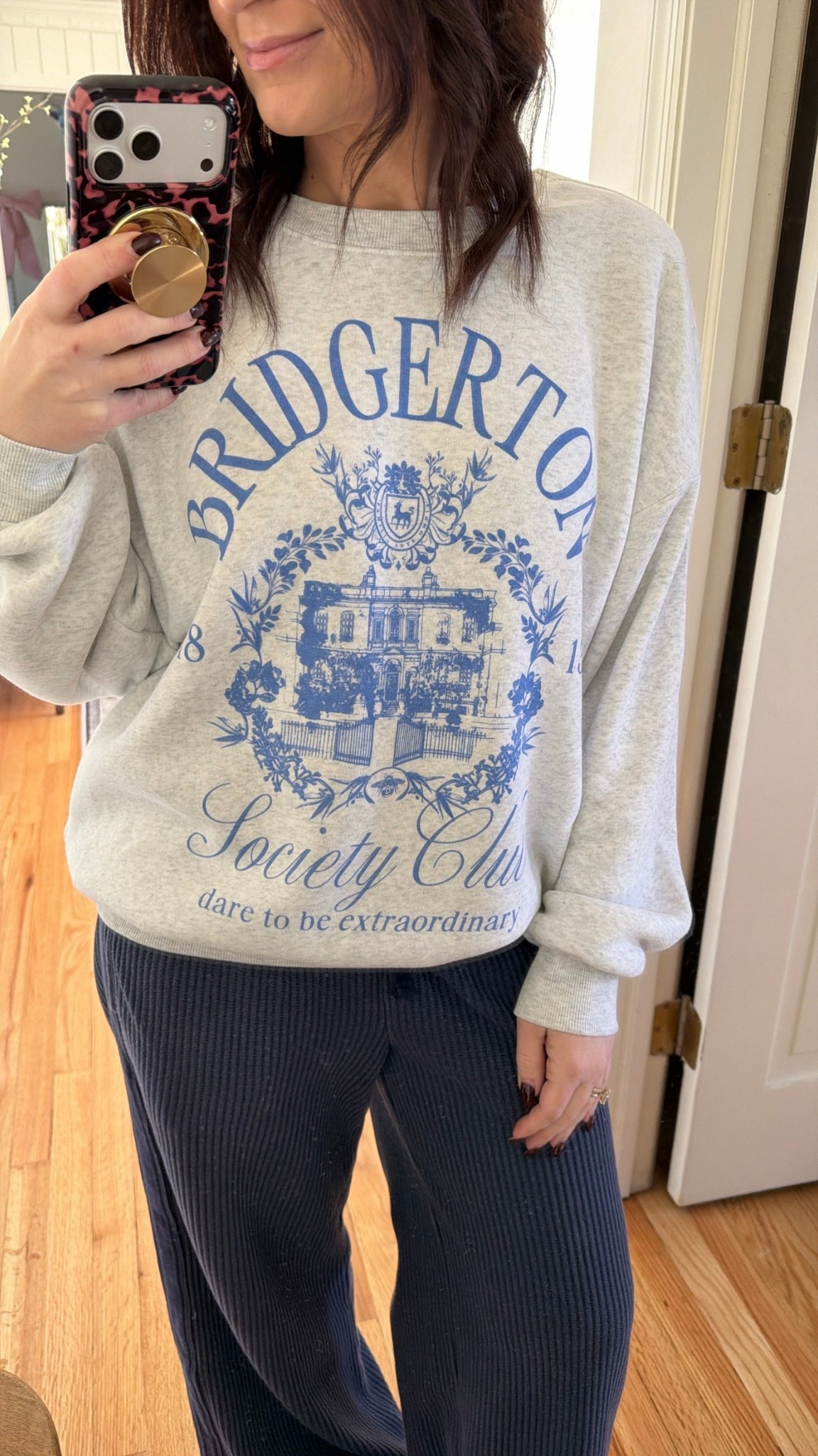 Bridgerton sweatshirt! So
Cozy. Sized up to a medium.
Waffle pants size small short 

#LTKmomlife #LTKPetite #LTKootd