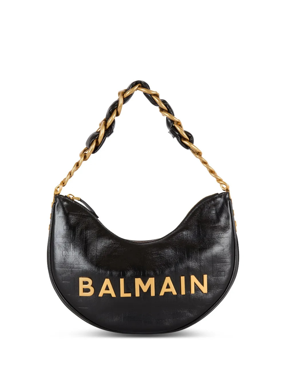 Balmain 1945 Soft Moon Shoulder Bag | Black | FARFETCH HR | Farfetch Global