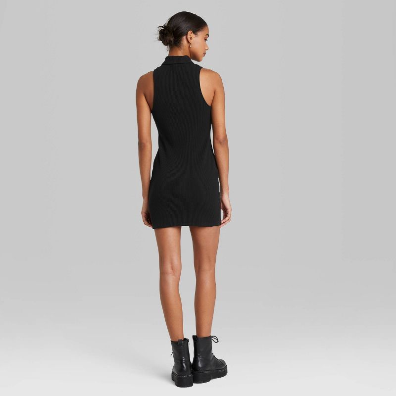 Women's Sleeveless Zip-Front Bodycon Polo Dress - Wild Fable™ | Target