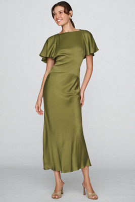 Cape Sleeve Cutout Maxi Dress | Anthropologie (US)