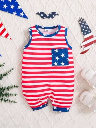 Baby Boys Girls Short Sleeve Rompers Baby One-Piece Outfit Romper | SHEIN