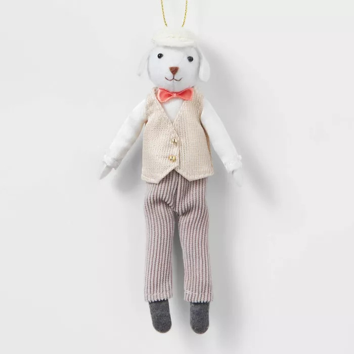 Dressed Dog with Red Bowtie and Vest Christmas Tree Ornament - Wondershop™ | Target