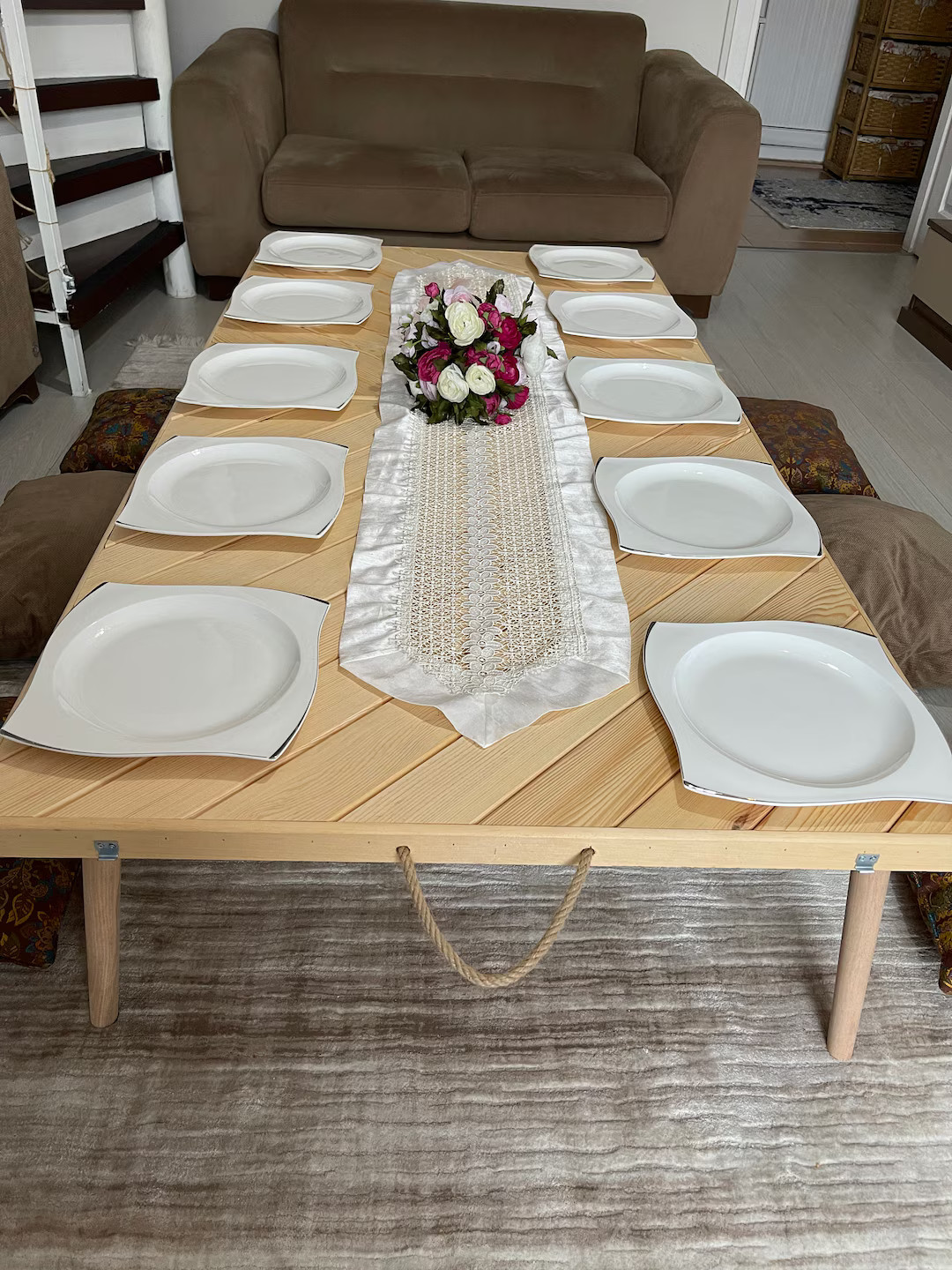 Thanksgiving table ,Thanksgiving table decor,picnic table folding , boho picnic , wood table,port... | Etsy (US)