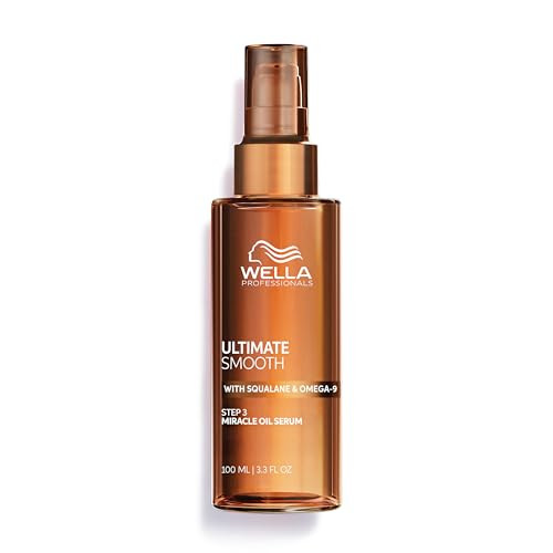 Wella Professionals ULTIMATE SMOOTH Miracle Oil Serum for Dry, Dull & Frizzy Hair | With Squalane & Omega 9 | 3.3 Fl Oz | Amazon (US)