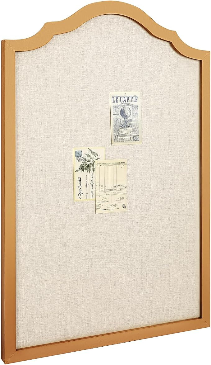 24" x 36" Arch Pinboard Fabric Pinboard Large Framed Corkboard Decorative Bulletin Board for Wall... | Amazon (US)