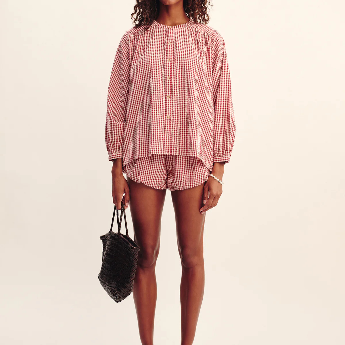 MIRA SHIRT - RED GINGHAM | POSSE (US)