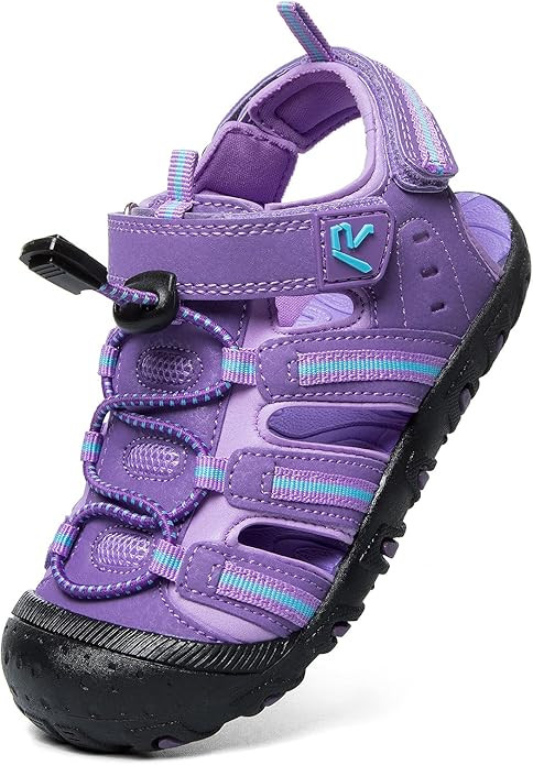 RUNSIDE Boys Girls Sandals Closed-Toe Outdoor Hiking/Walking Athletic Sandals Summer Water Shoes ... | Amazon (US)