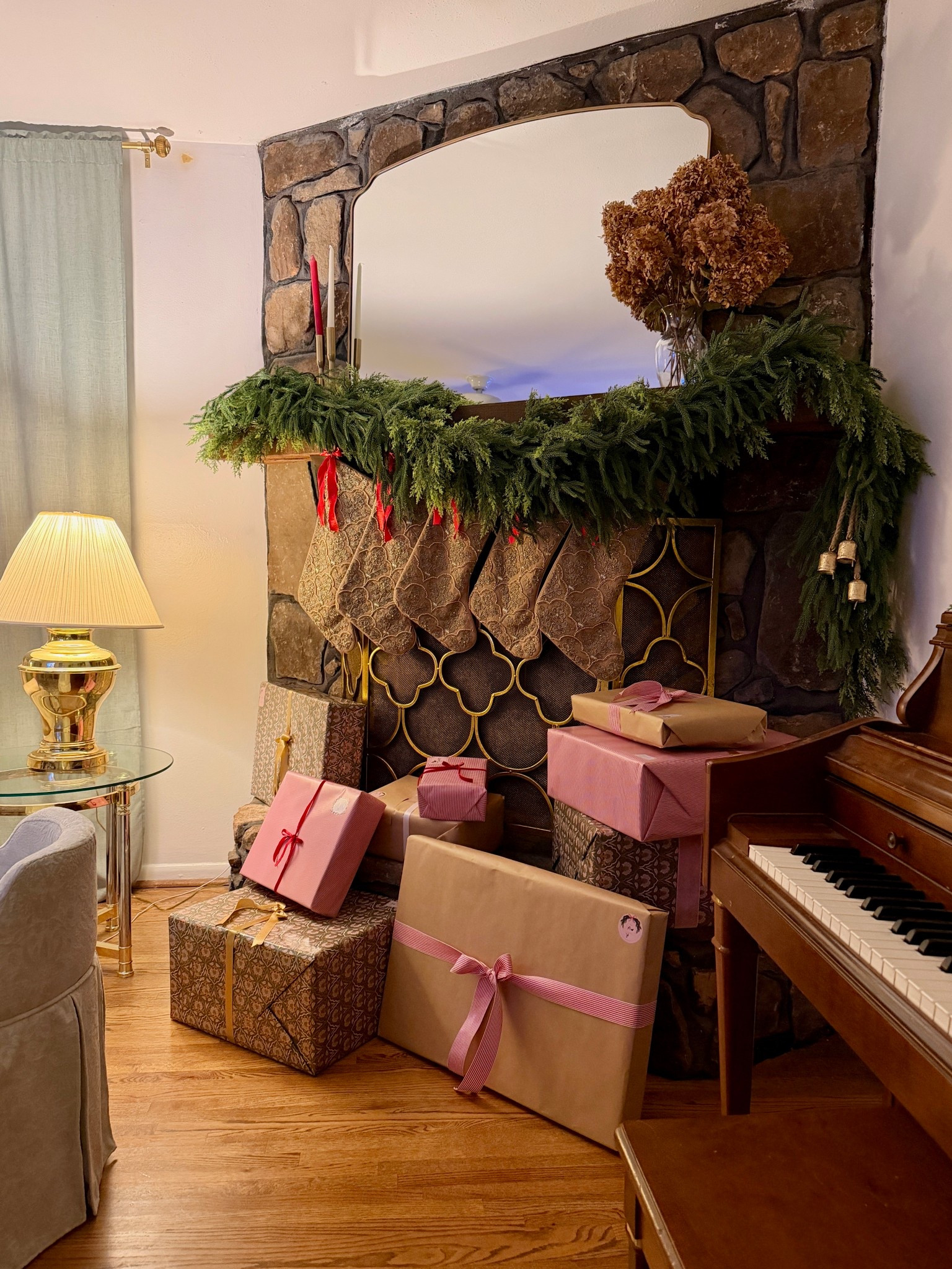 Christmas decor, mantel decor, living room, living space, garland, Amazon finds, stockings, Christmas Eve, table lamp, brass table lamp, Grandmillenial, vanity chair, presents, gifts, home decor, home finds, Amazon finds, mirror, hydrangeas, fireplace decor, interior design, amazon home, diy project, living room reno, grandmillenial, preppy, interior design, Pinterest inspired, stockings, pottery barn, Etsy, fireplace screen 

#LTKHoliday #LTKSeasonal #LTKHome