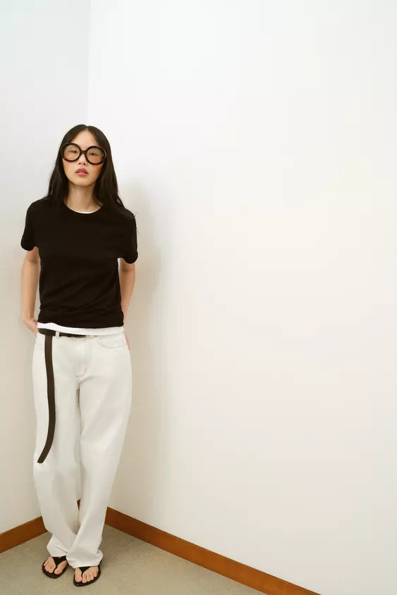 Z.03 STRAIGHT HIGH-WAIST LONG LENGTH JEANS | Zara US