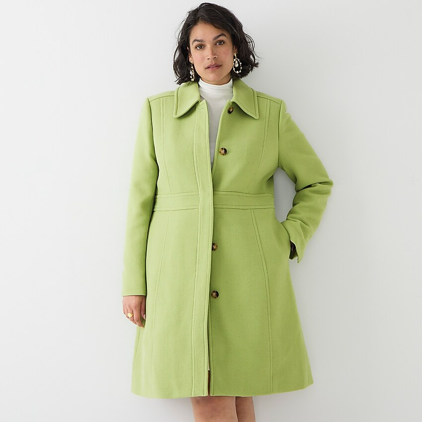 New lady day topcoat in Italian double-cloth wool | J. Crew US