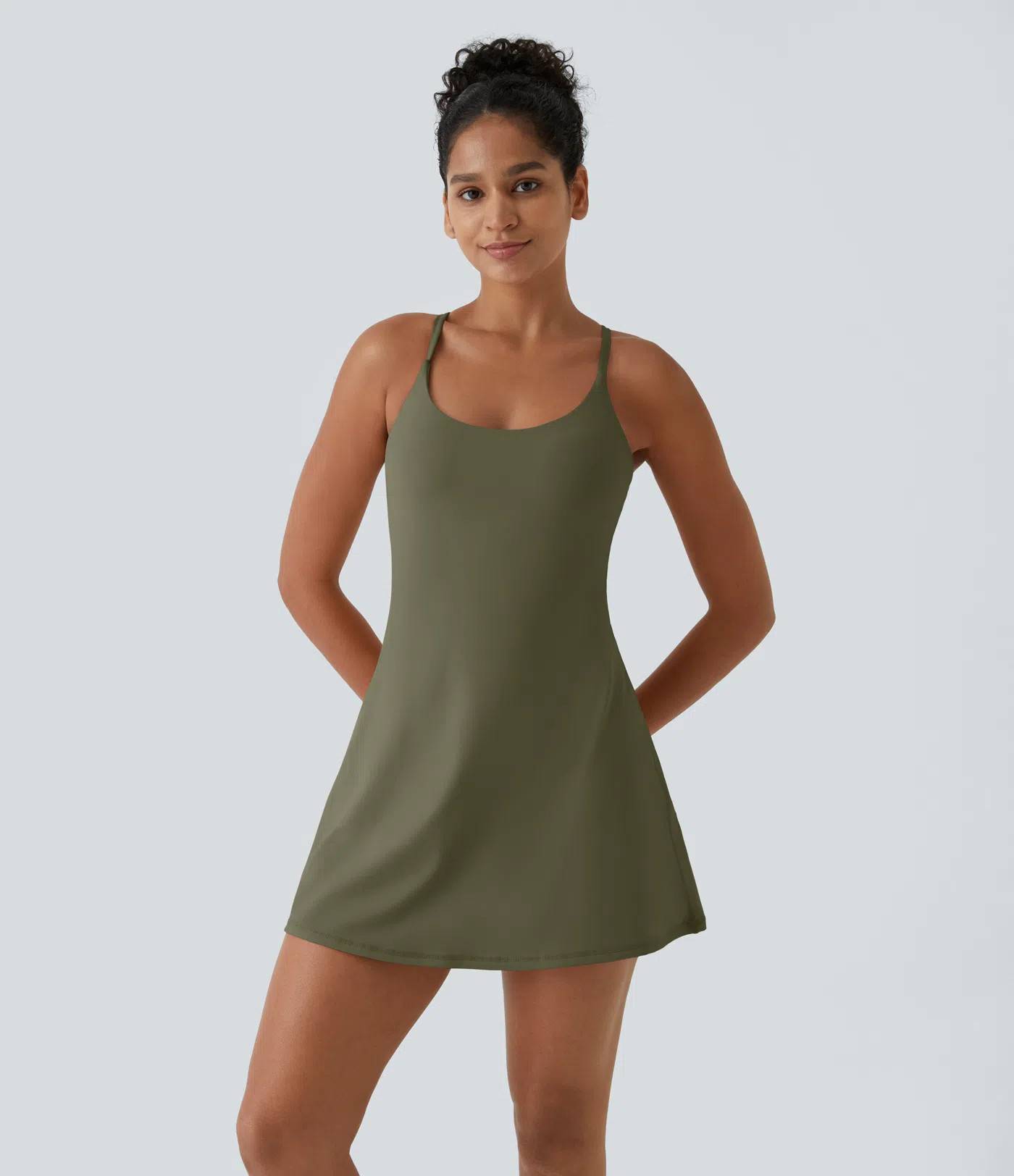 Women’s SoftlyZero™ Plush Backless Active Dress-Easy Peezy Edition - Halara | HALARA