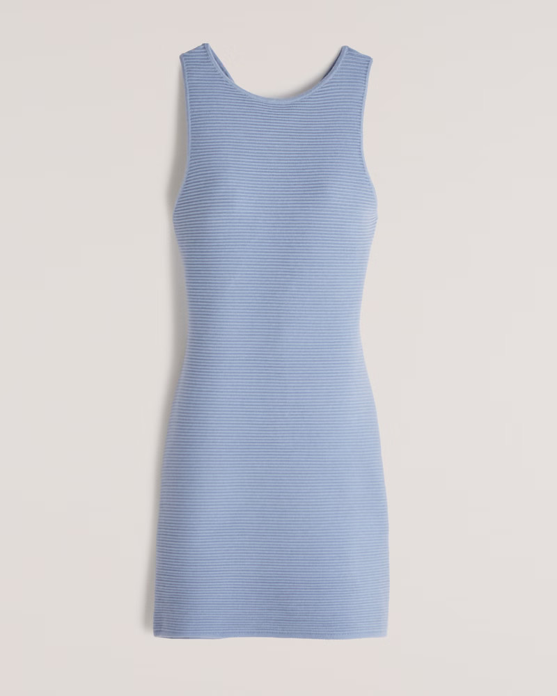 Scuba Cross-Back Elevated Knit Mini Dress | Abercrombie & Fitch (US)