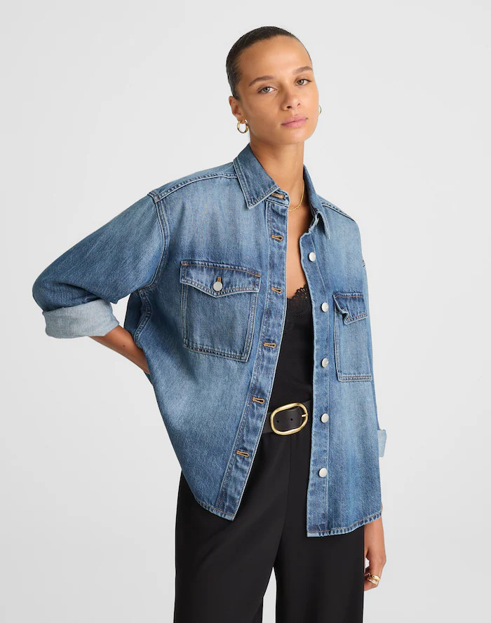 Denim Oversized Shirt-Jacket | Madewell
