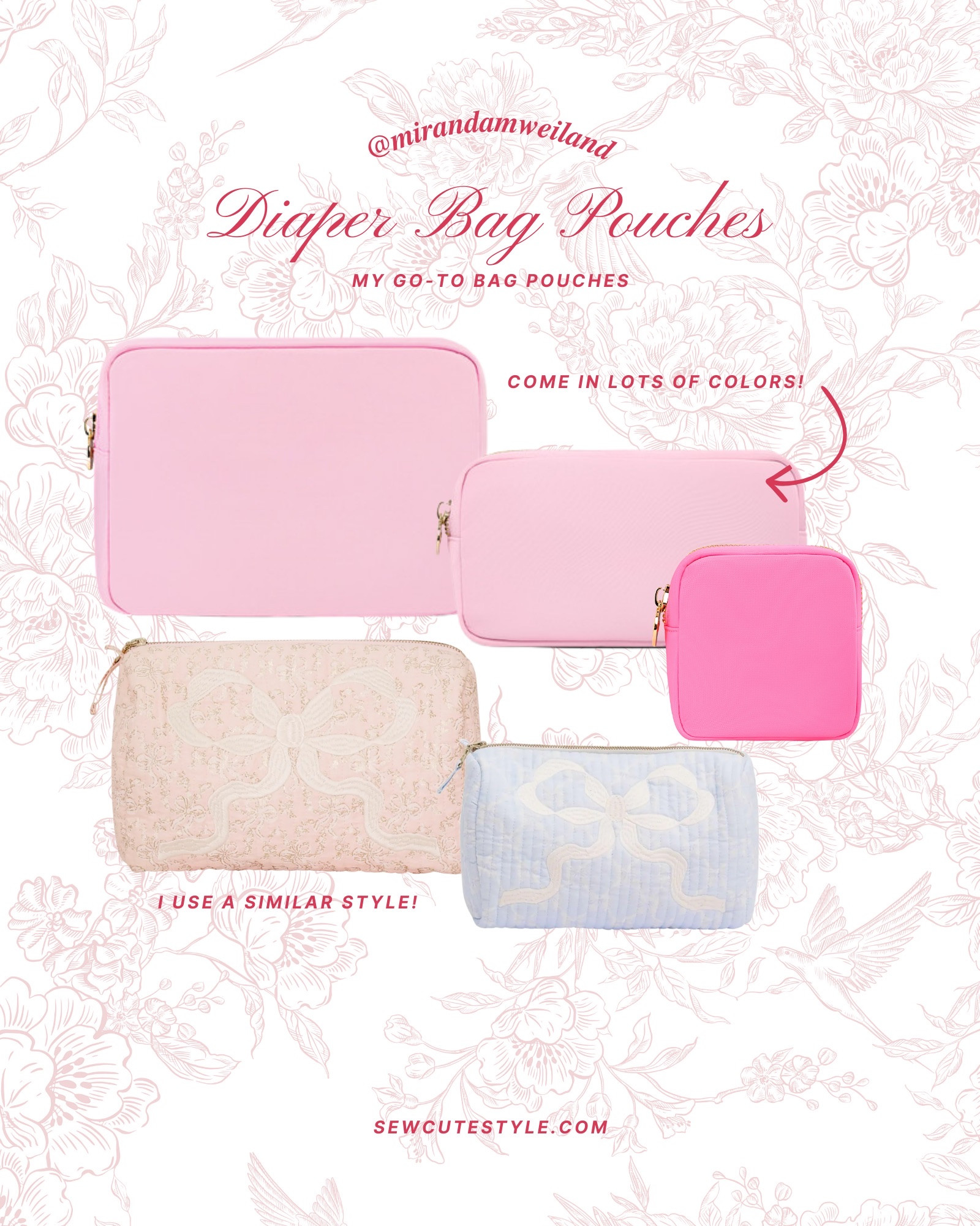 Diaper bag pouch system that keeps me sane 🙌✨ If it’s not in a pouch, I’m not finding it.

I keep everything organized by category — diapering, feeding, outfit change, mini first aid — so I can grab what I need in seconds (especially during those chaotic blowout moments 😅).

All my favorite pouches + diaper bag essentials are linked in my LTK 🤍

diaper bag organization / diaper bag pouches / baby travel essentials / diaper bag must haves / mom life essentials / baby on the go / newborn essentials / baby organization hacks / changing station essentials / minimalist diaper bag

#LTKKids #LTKmomlife #LTKBaby