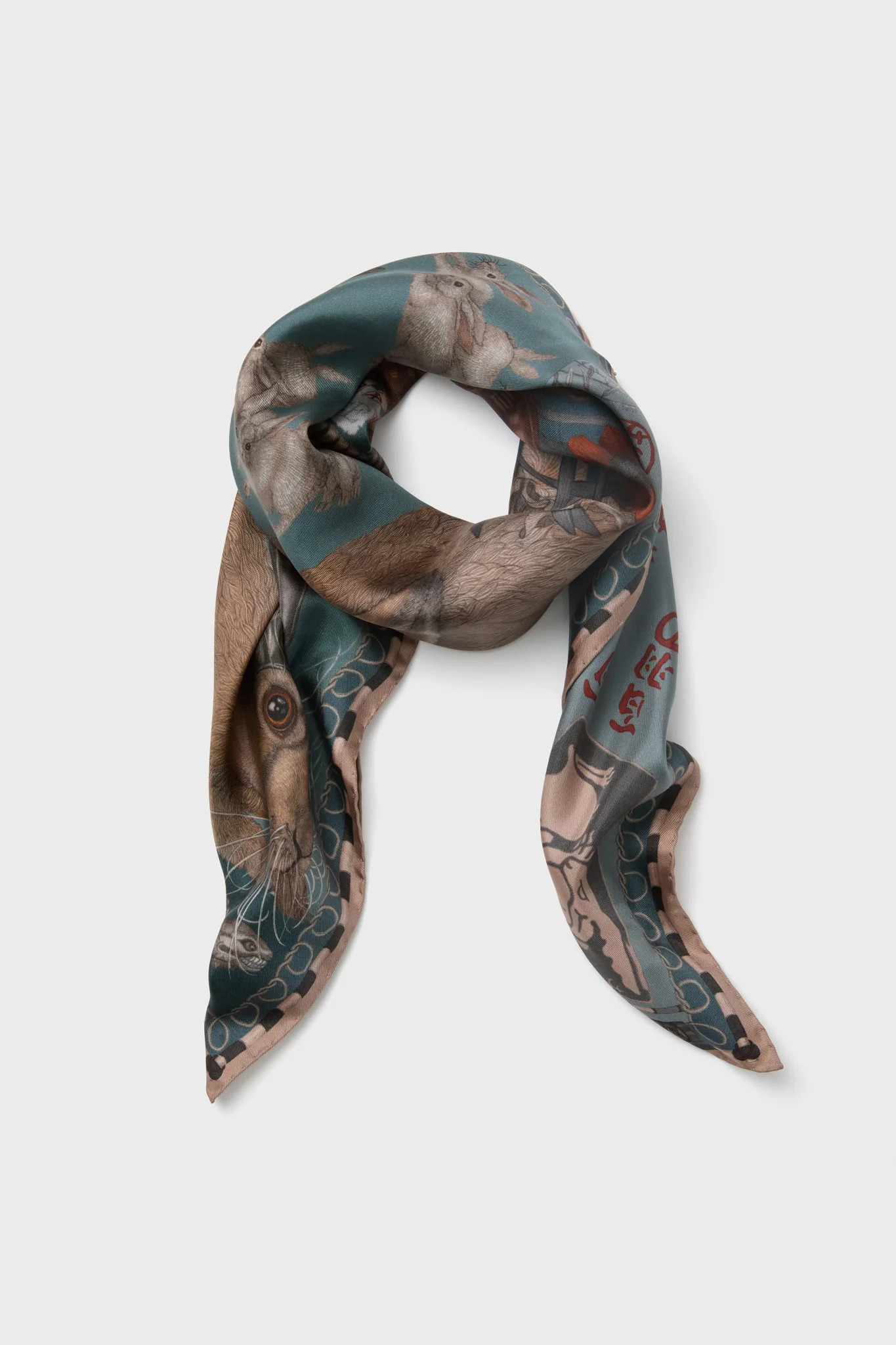 The Floating Rabbits Cameo Large Square Scarf | Tuckernuck (US)