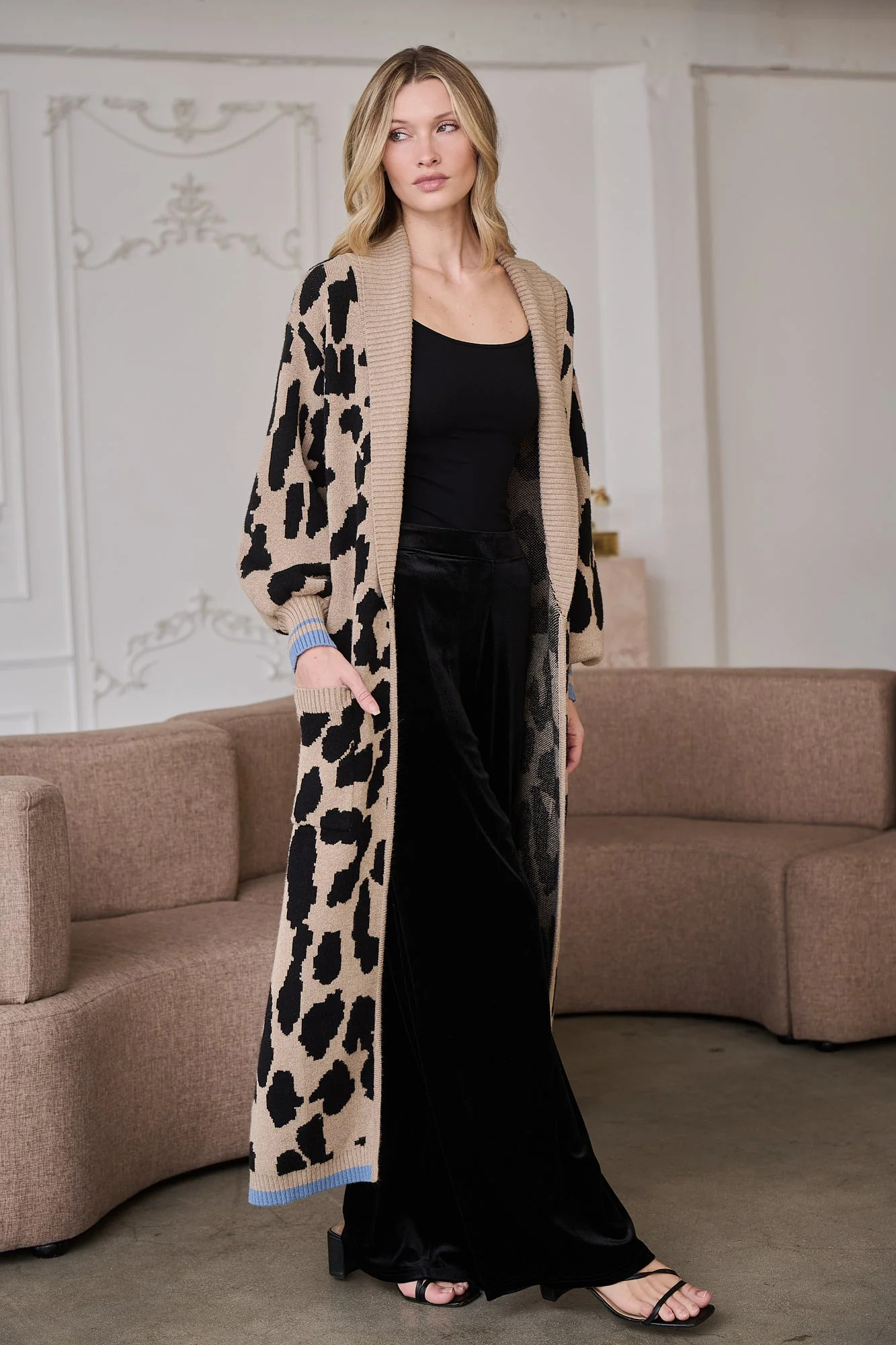 City Girl Leopard Duster Cardigan | Sugarlips