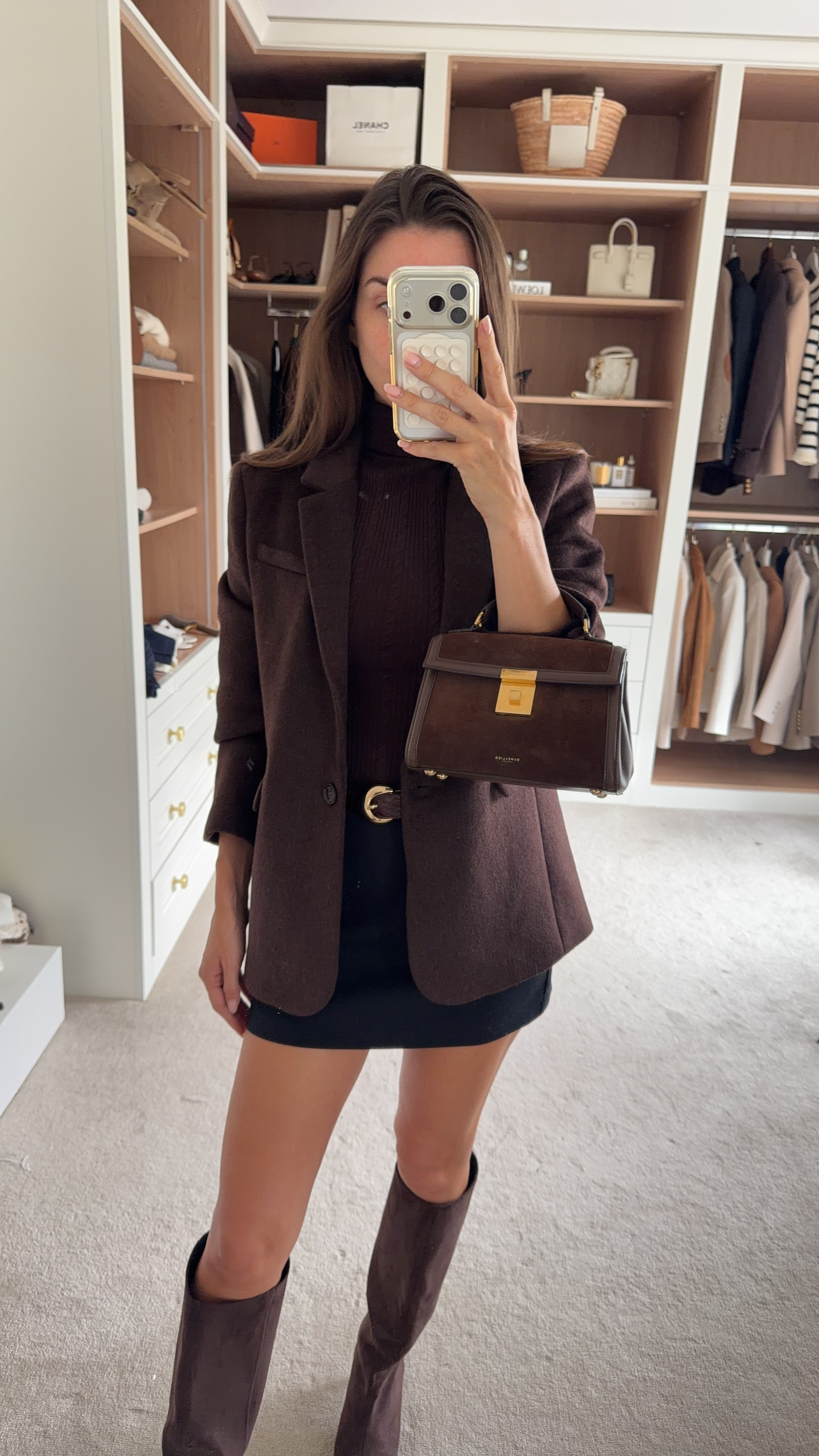 Chocolate brown for autumn - love this abercrombie skirt and blazer  

 #LTKuk #LTKautumn #LTKeurope