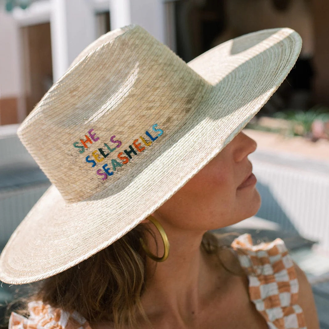 She Sells Seashells Palm Hat | Sunshine Tienda