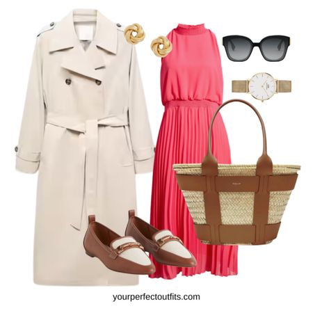 Spring look with a long dress and a beige trench 

#LTKsalealert #LTKSeasonal #LTKstyletip