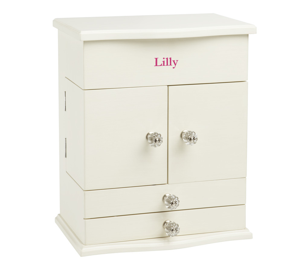 White Abigail Jewelry Box Collection | Pottery Barn Kids
