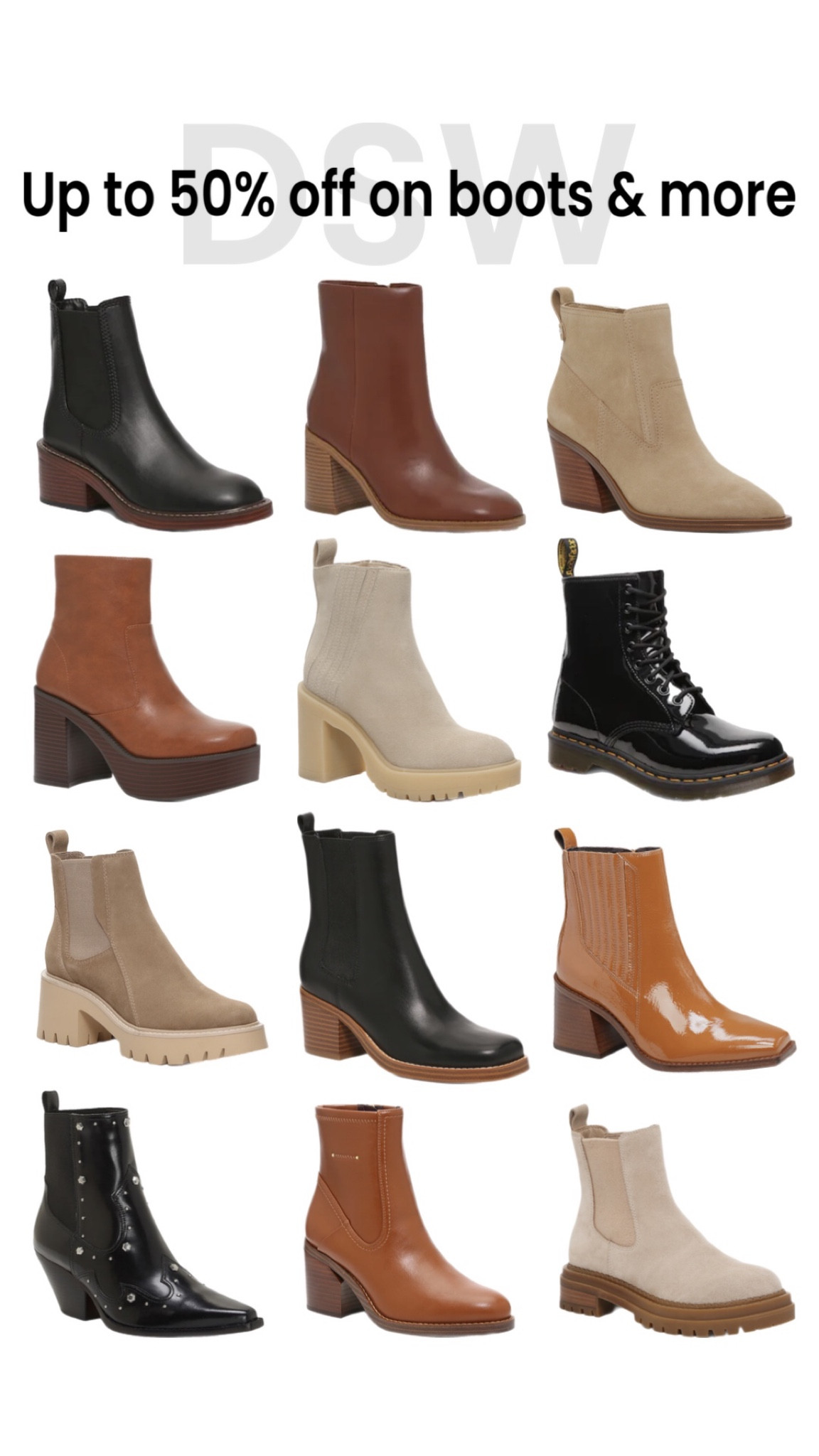 DSW up to 50% off boots and more

#LTKsalealert #LTKshoecrush