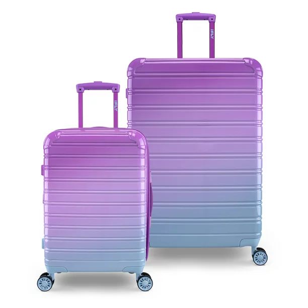 iFLY Hardside Luggage Fibertech 2 Piece Set, 20 Inch Carry-on Luggage and 28 Inch Checked Luggage... | Walmart (US)