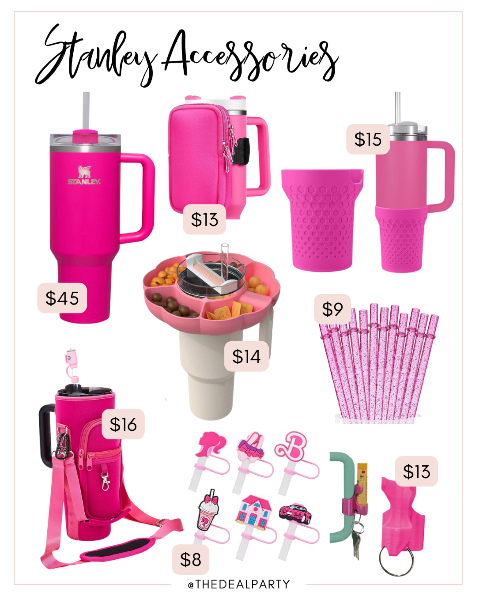 Barbie Stanley Cup | Hot Pink Stanley | Pink Stanley Accessories 

#LTKstyletip #LTKfindsunder50 #LTKfindsunder100