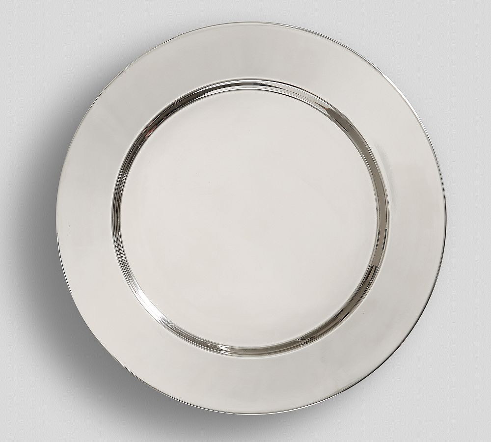 Harrison Stainless Steel Charger Plates | Pottery Barn (US)