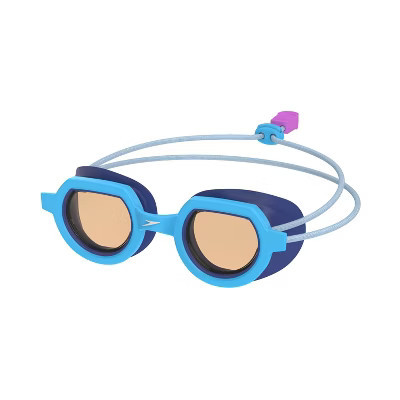 Speedo Kids' Sunny Vibes Swim Goggles - Blue: Flexible Construction, Anti-Fog Lens | Target