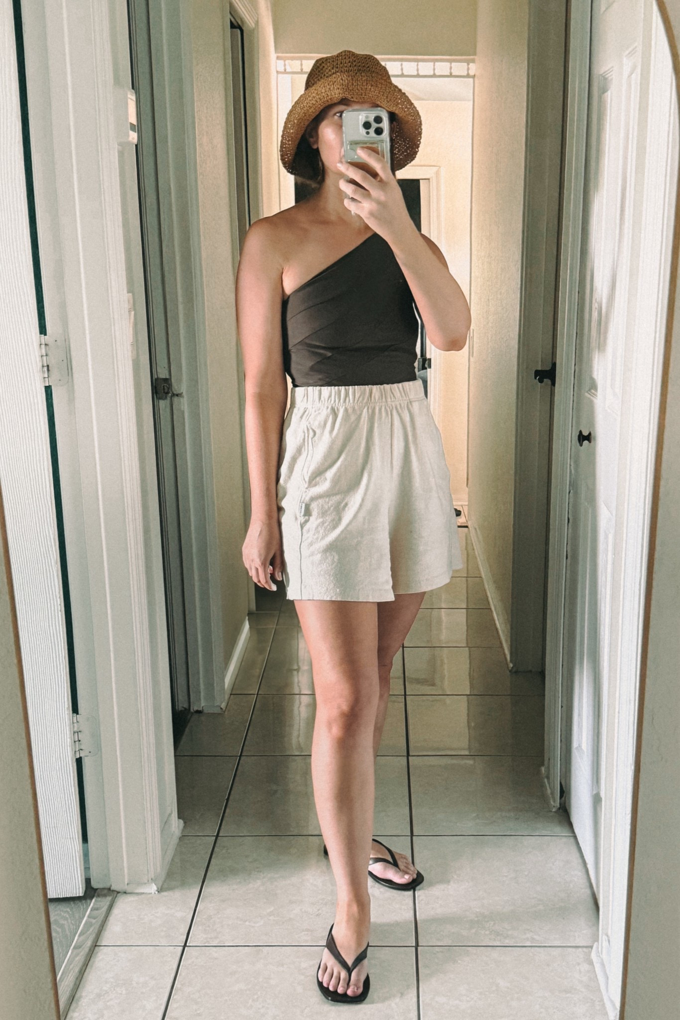 Chocolate brown one shoulder swimsuit and coverup outfit from my recent vacationn

#LTKOver40 #LTKSeasonal #LTKSwim