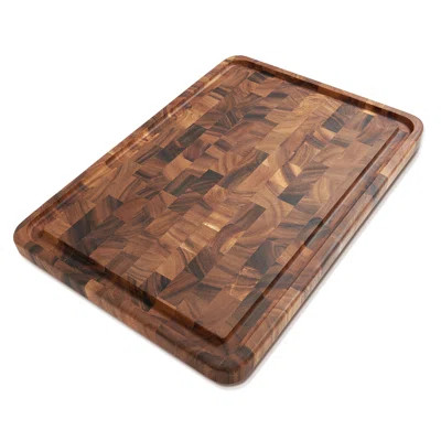 Gourmet Acacia Wood End Grain Prep Cutting Board | Wayfair North America