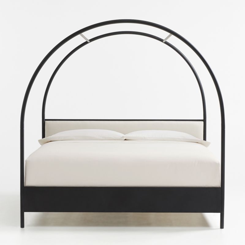 Canyon King Arched Canopy Bed with Upholstered Headboard by Leanne Ford + Reviews | Crate & Barre... | Crate & Barrel