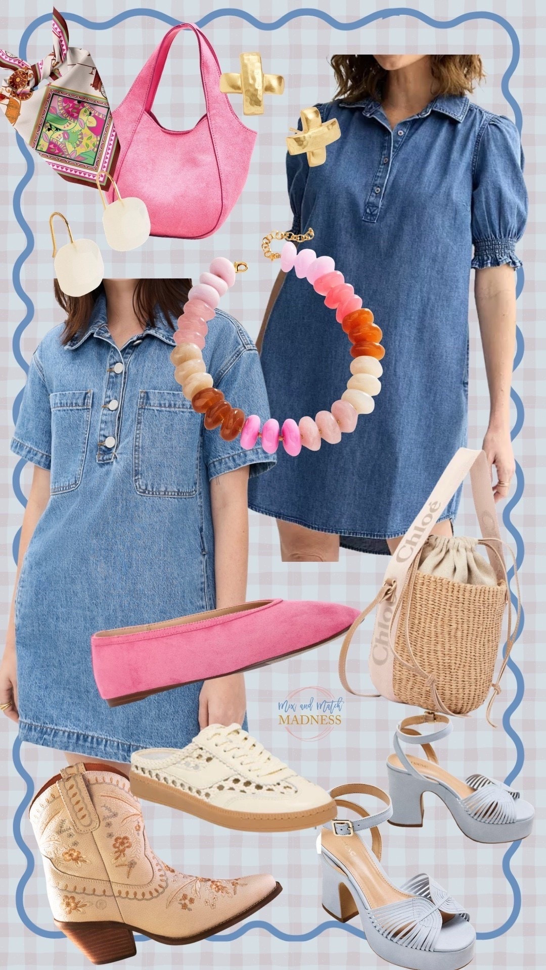 A denim dress is a closet staple!! Endless ways to style them….flats, heels, sneakers or boots. Add a pop of color and you’re set! 

#LTKOver40 #LTKdayinmylife #LTKgrwm