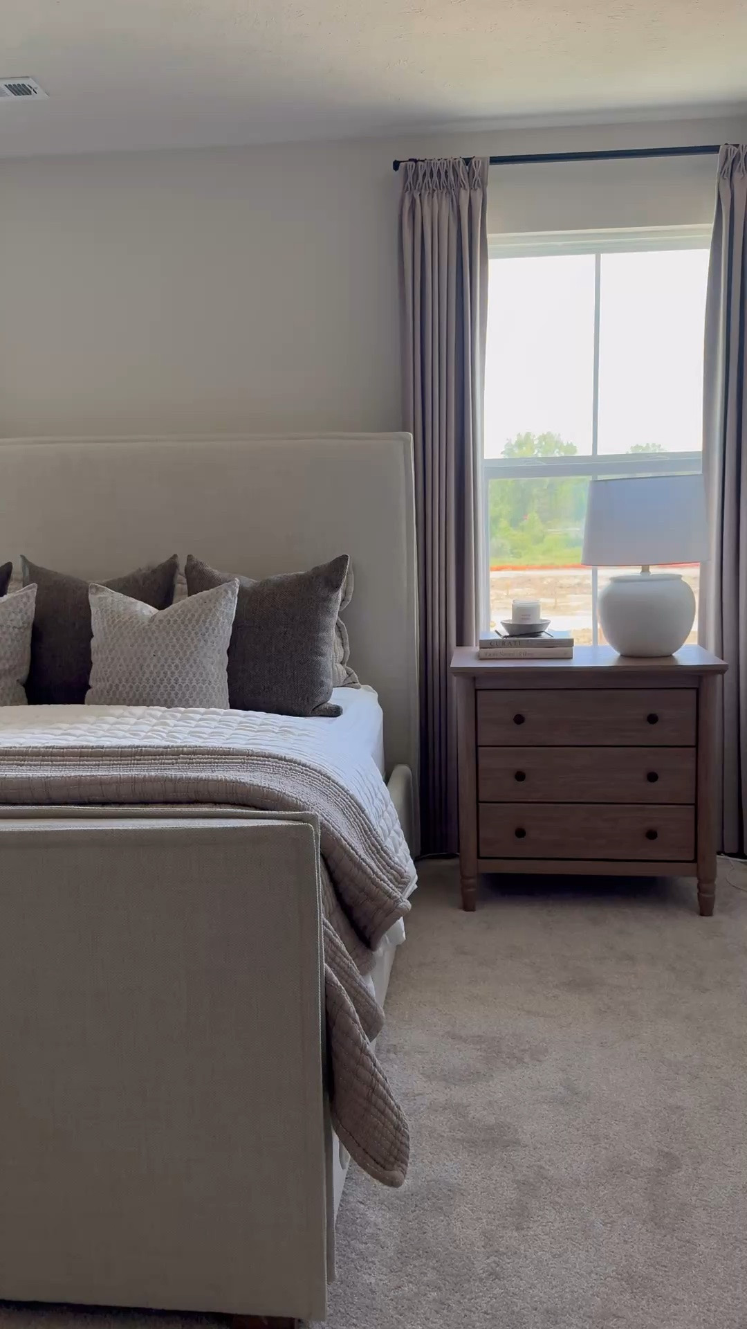 Bedroom furniture, wood, nightstands, summer, bedding, cloud, quilt, coffee, table books, pillow covers, upholstered bed

#LTKSaleAlert #LTKSeasonal #LTKHome
