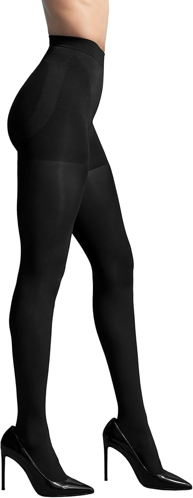 L'eggs Women's 360 Degree Contour Shaping Tights for Sculpted Style and Comfort, Black Super Opaq... | Amazon (US)