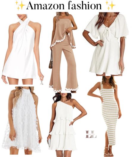 Amazon fashion, graduation, white dresses, neutrals, summer style, mini dress, sets, affordable fashion, travel outfit, vacation outfit 