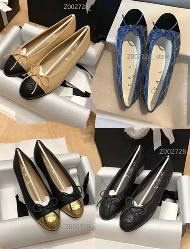 Designer Shoes Paris Channel Brand Shoes Luxury Designer Black Ballet Flat Shoes Women's Quilted ... | DHGate